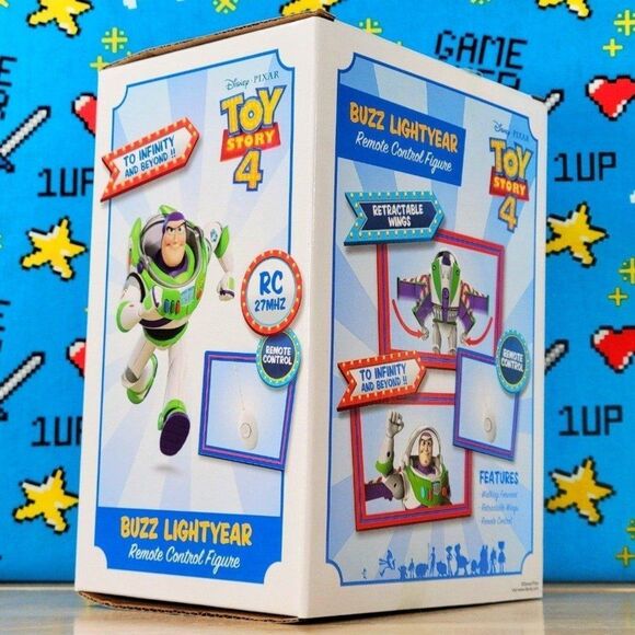 Disney Pixar Toy Story 4 Buzz Lightyear RC 27Mhz Remote Control Figure New - Picture 5 of 8